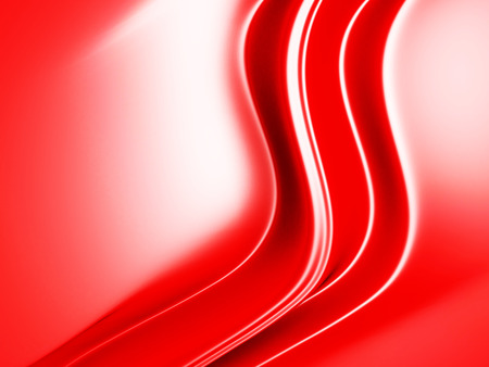 Red wavy glossy luxury soft background. 3d render illustrationの写真素材