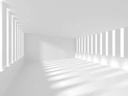 White Architecture Construction Modern Interior Background. 3d Render Illustrationの写真素材