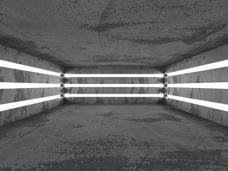 Abstract geometric concrete architecture background. 3d render illustrationの写真素材