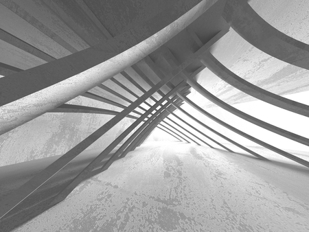 Concrete architecture background. Abstract empty dark room. 3d render illustrationの写真素材