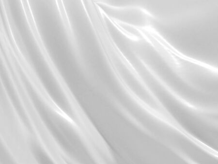 Abstract white background with waves. 3d renderingの写真素材