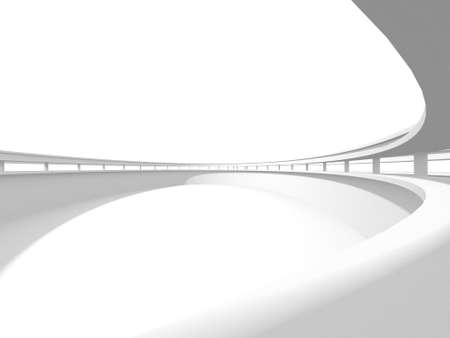 White Modern Background. Abstract Building Concept. 3d renderの写真素材