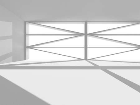 White Modern Background. Abstract Building Concept. 3d renderの写真素材