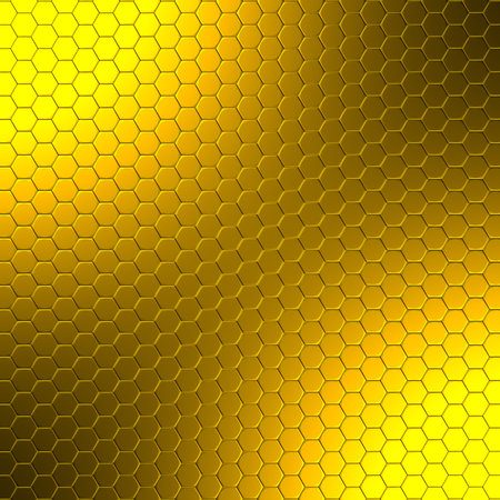 Luxury Golden Shiny Abstract Hexagon Background. 3d render