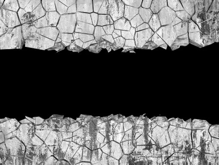 Abstract architecture background. Empty rough concrete interior. 3d render