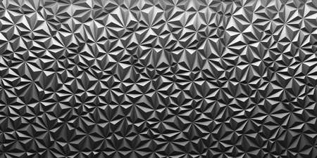 Chrome Metallic Glossy Futuristic Background. 3d renderの写真素材