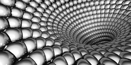 Silver shiny globes spheres design background. 3d render illustrationの写真素材