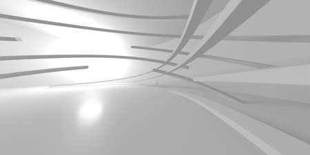 White Modern Background. Abstract Building Concept. 3d render