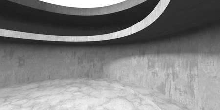 Abstract architecture background. Empty rough concrete interior. 3d renderの写真素材