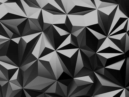 Chrome Metallic Glossy Futuristic Background. 3d renderの写真素材