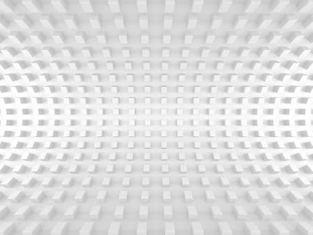 White cubes structure. Abstract futuristic background. 3d renderの写真素材