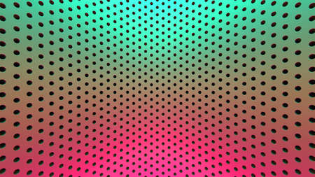 Colorful glossy design dots background. 3d render illustrationの写真素材
