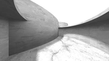 Abstract architecture interior background. Empty concrete room. 3d renderの写真素材