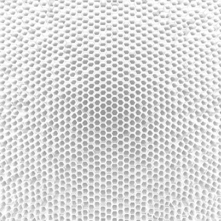 White Geometric Hexagon Abstract Background. 3d renderの写真素材