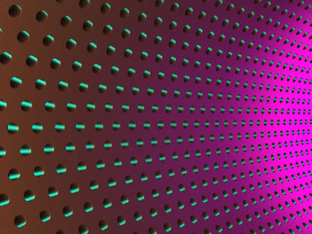 Colorful glossy design dots background. 3d render illustrationの写真素材