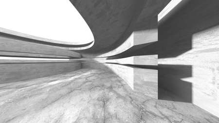 Abstract architecture interior background. Empty concrete room. 3d renderの写真素材