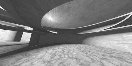 Abstract architecture background. Empty rough concrete interior. 3d renderの写真素材