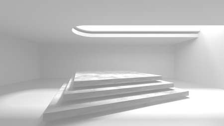 Abstract scene podium mockup. Award ceremony concept. 3d renderの写真素材