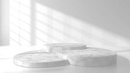 Abstract scene podium mockup. Award ceremony concept. 3d renderの写真素材