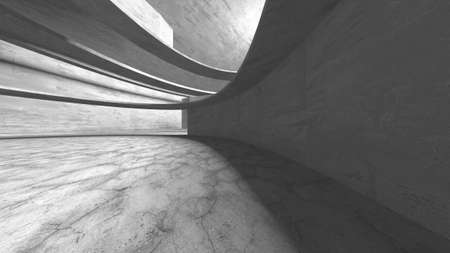 Abstract architecture background. Empty rough concrete interior. 3d renderの写真素材