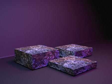 Abstract scene podium mockup. Award ceremony concept. 3d renderの写真素材