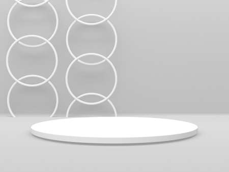 Abstract scene podium mockup. Award ceremony concept. 3d renderの写真素材