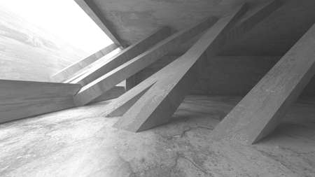 Abstract architecture background. Empty rough concrete interior. 3d renderの写真素材