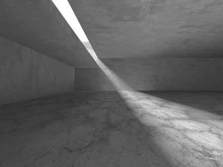 Abstract architecture interior background. Empty concrete room. 3d renderの写真素材