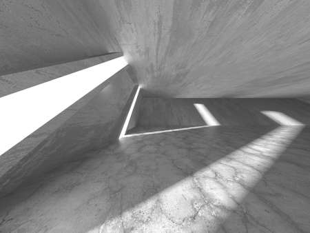 Abstract architecture background. Empty rough concrete interior. 3d renderの写真素材