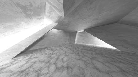 Abstract architecture background. Empty rough concrete interior. 3d renderの写真素材