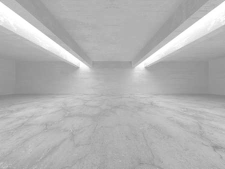 Abstract White Architecture Design Concept. 3d render illustrationの写真素材