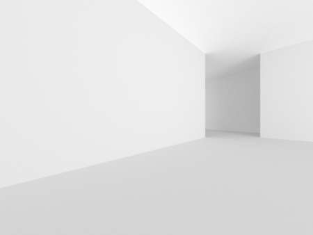 White Modern Background. Abstract Building Concept. 3d renderの写真素材