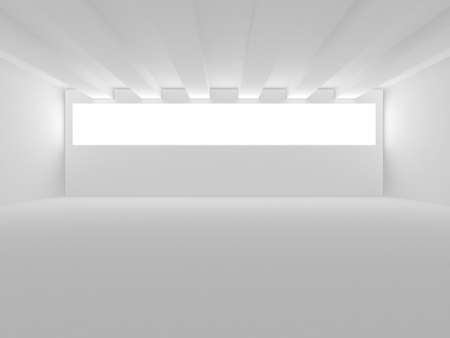 White Modern Background. Abstract Building Concept. 3d renderの写真素材