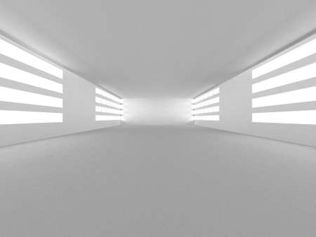 White Modern Background. Abstract Building Concept. 3d render