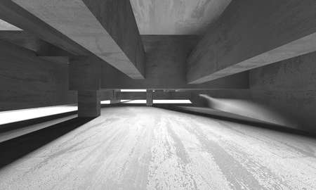 Abstract architecture background. Empty rough concrete interior. 3d renderの写真素材