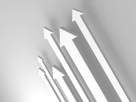 Creative graph arrows moving background. Abstract geometric design. 3d renderingの写真素材