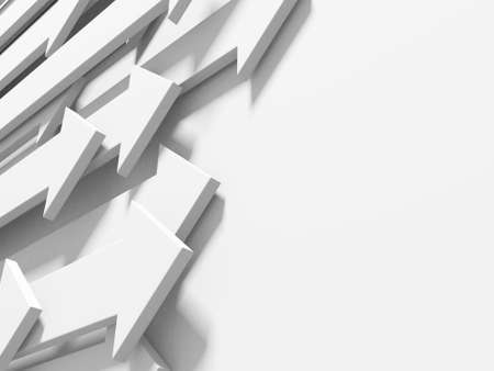 Arrow business concept. minimalist design. 3d renderingの写真素材