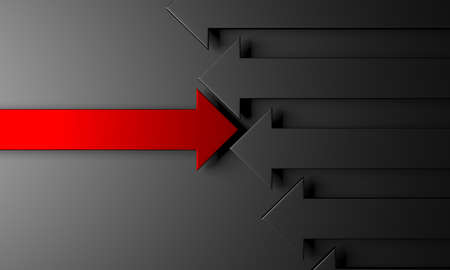 Creative graph arrows moving background. Abstract geometric design. 3d renderingの写真素材