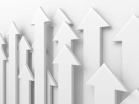 Creative graph arrows moving background. Abstract geometric design. 3d renderingの写真素材