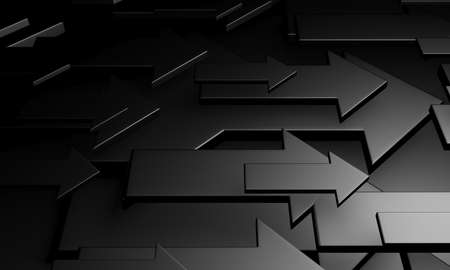 Creative graph arrows moving background. Abstract geometric design. 3d renderingの写真素材