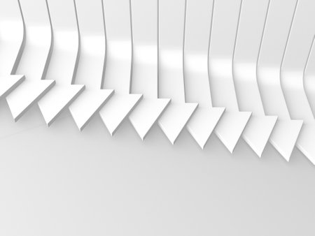 Creative graph arrows moving background. Abstract geometric design. 3d renderingの写真素材