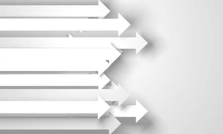 Arrow business concept. minimalist design. 3d renderingの写真素材