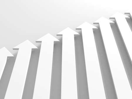 Creative graph arrows moving background. Abstract geometric design. 3d renderingの写真素材