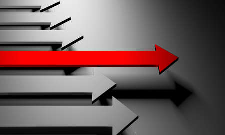 Arrows abstract marketing empty background. business concept wallpaper. 3d renderingの写真素材