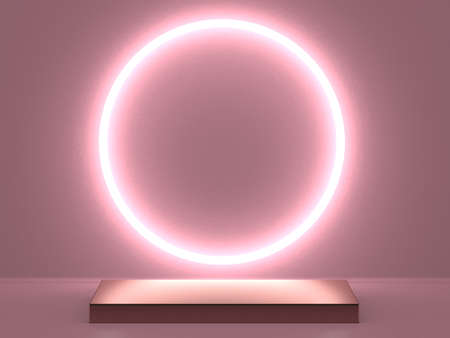 Abstract scene podium mockup. Award ceremony concept. 3d renderの写真素材