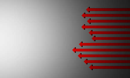 Arrows abstract marketing empty background. business concept wallpaper. 3d renderingの写真素材