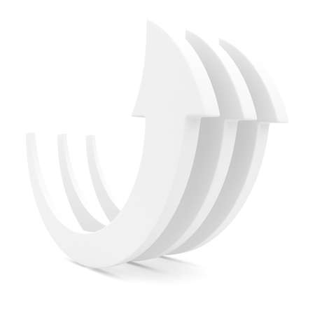 Minimal arrow abstract success concept. 3d renderingの写真素材