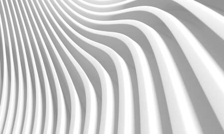 Abstract stripes waves pattern background. 3d rendering