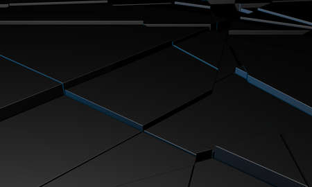 Abstract Dark Cubes Futuristic Design Background. 3d rendering illustrationの写真素材