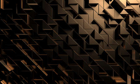 Luxury Golden Shiny Abstract Background. 3d rendering